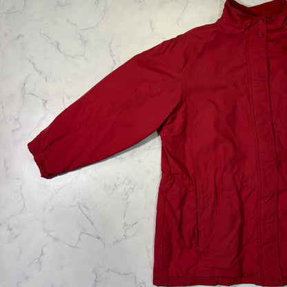 L.L.Bean Insulated Field Coat Red Women's XL 90s