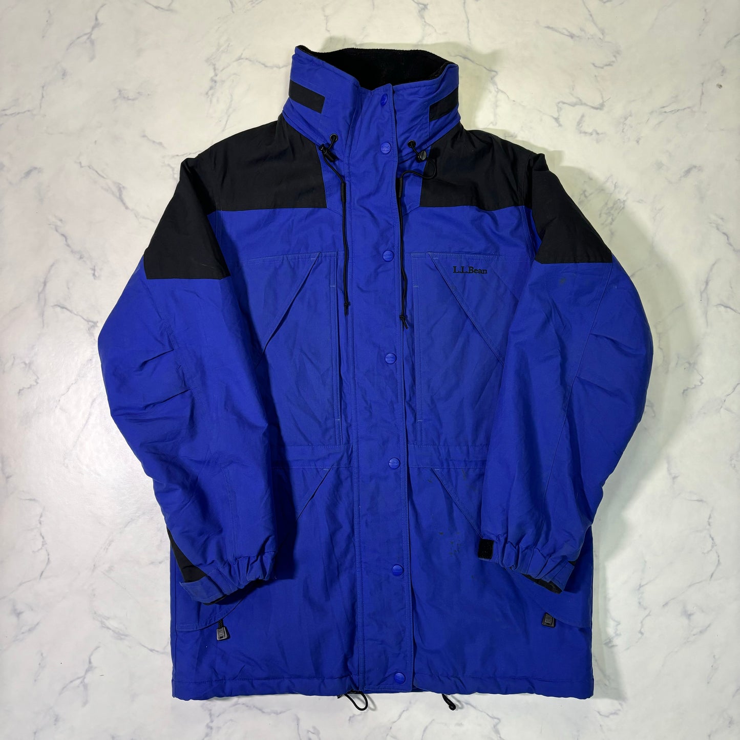 L.L.Bean Insulated Mountain Parka Jacket Blue Women's M 90s