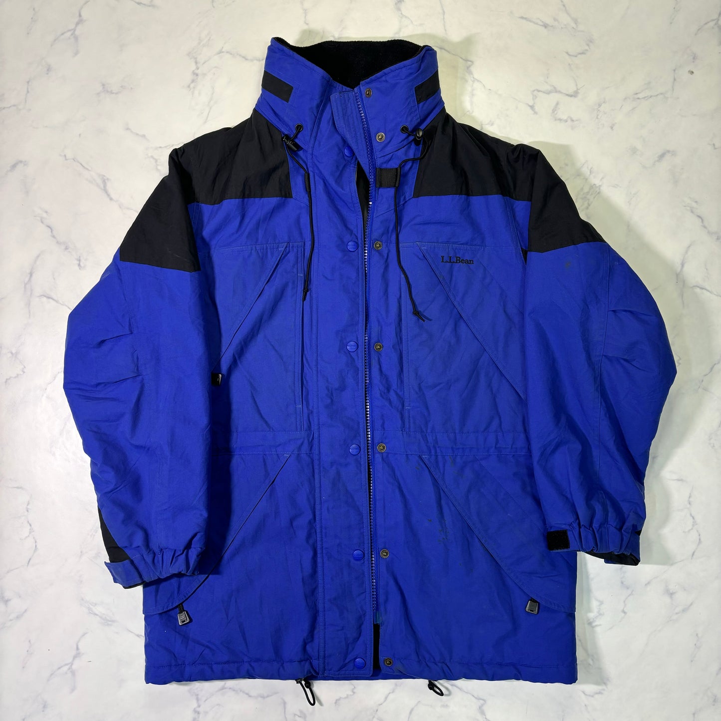 L.L.Bean Insulated Mountain Parka Jacket Blue Women's M 90s
