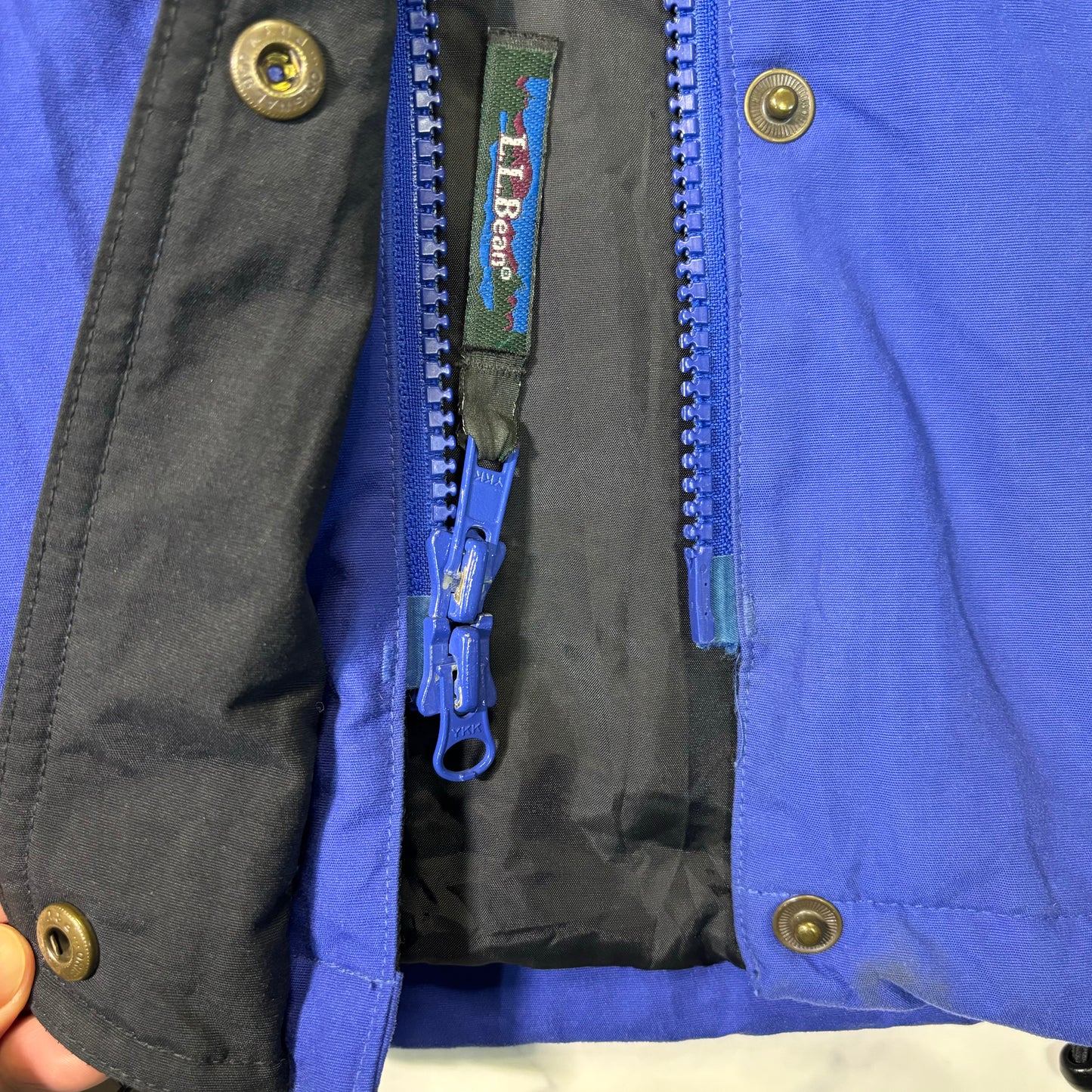 L.L.Bean Insulated Mountain Parka Jacket Blue Women's M 90s