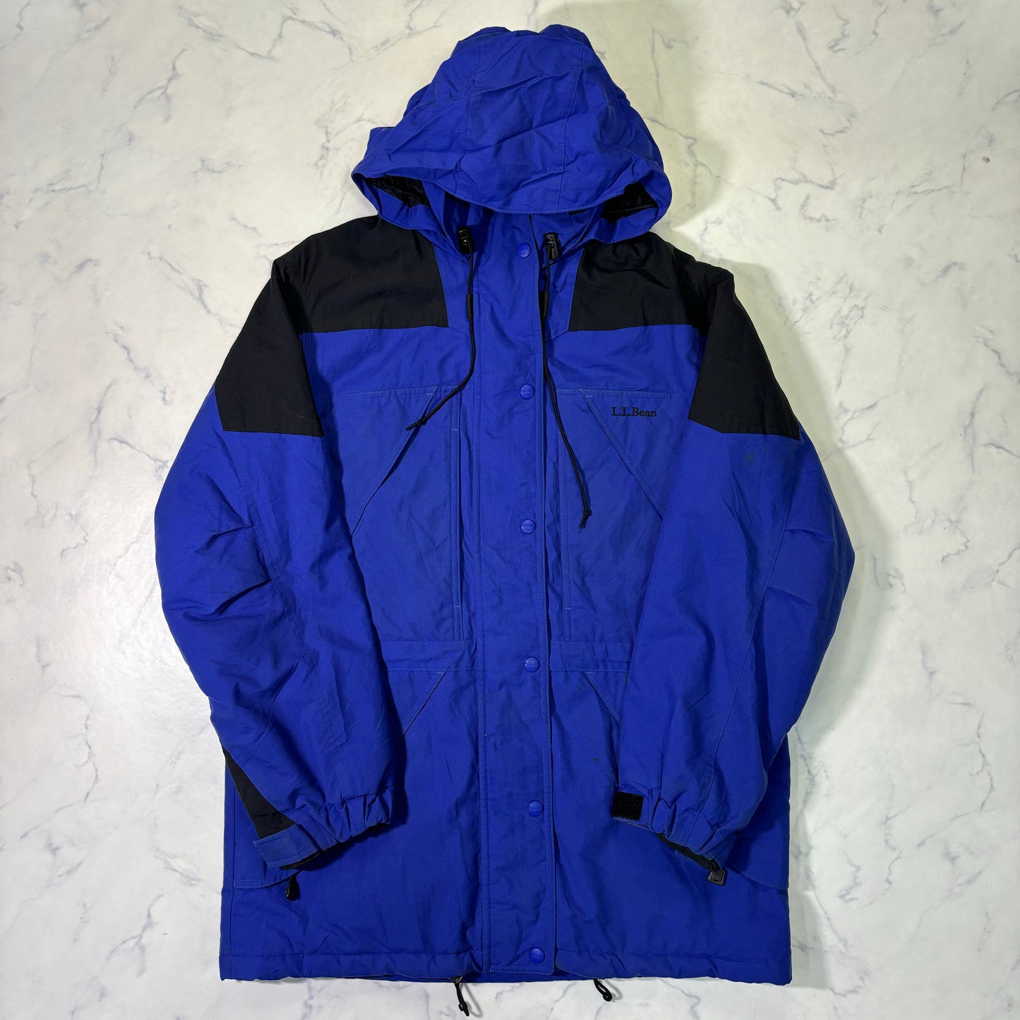 L.L.Bean Insulated Mountain Parka Jacket Blue Women's M 90s