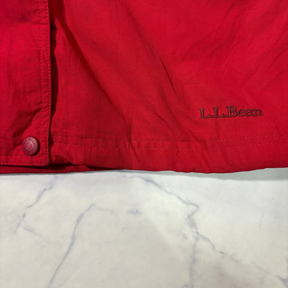 L.L.Bean Hooded Outdoor Shell Jacket Red Women's S 90s