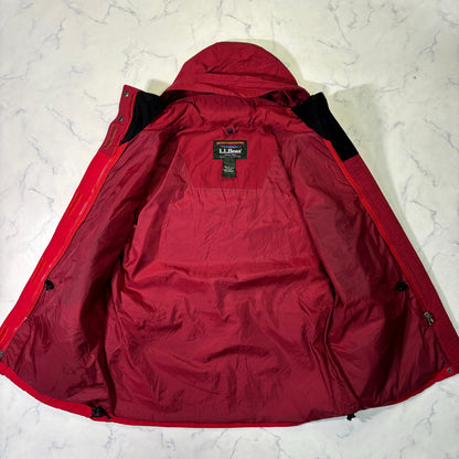 L.L.Bean Hooded Outdoor Shell Jacket Red Women's S 90s