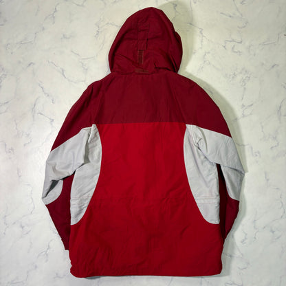 L.L.Bean Hooded Outdoor Shell Jacket Red Women's S 90s