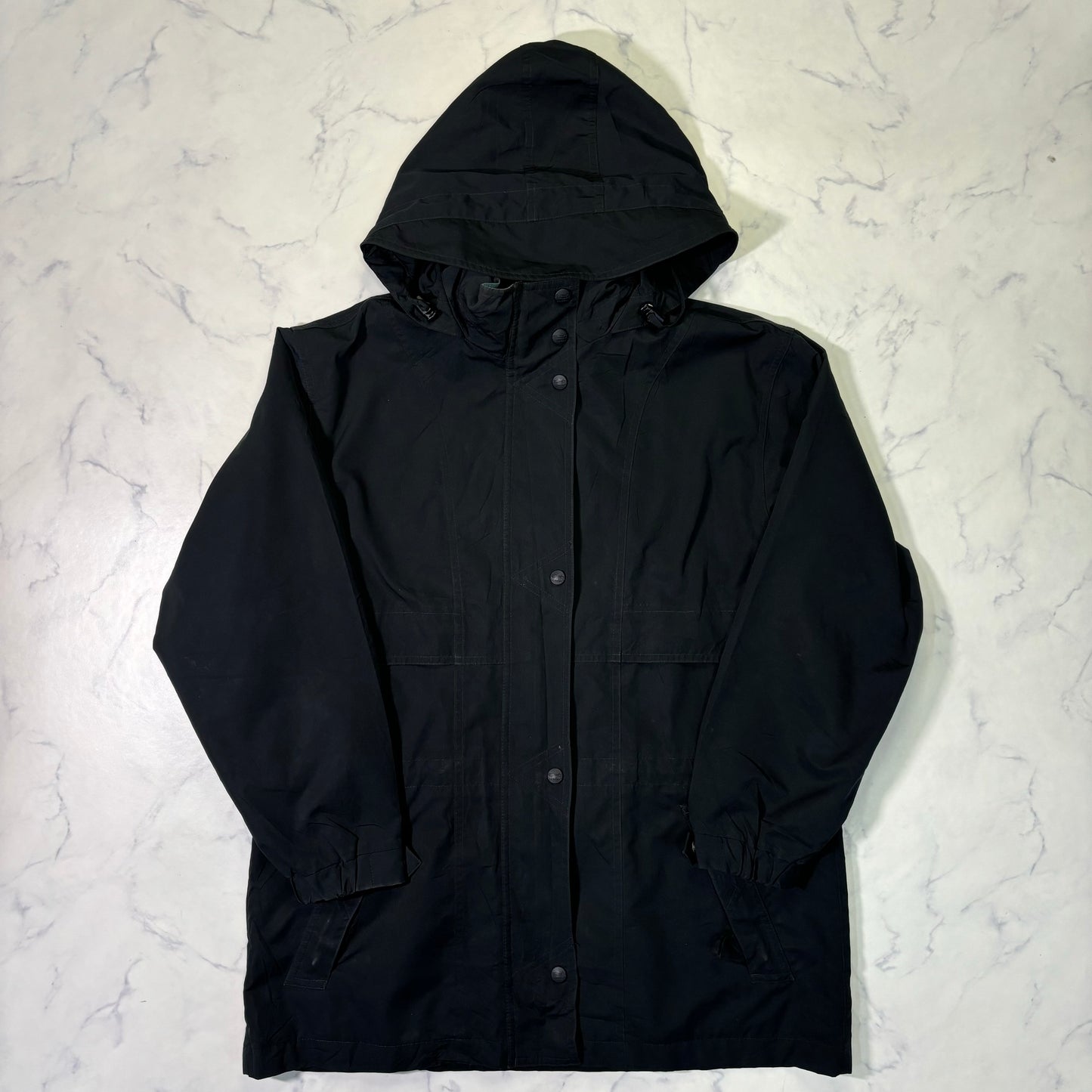 L.L.Bean Hooded Long Parka Jacket Black Women's M 90s