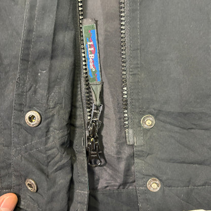 L.L.Bean Hooded Long Parka Jacket Black Women's M 90s