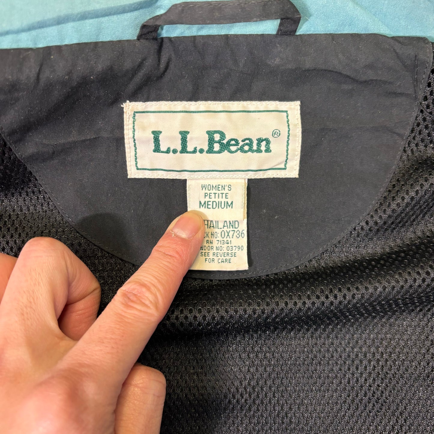 L.L.Bean Hooded Long Parka Jacket Black Women's M 90s