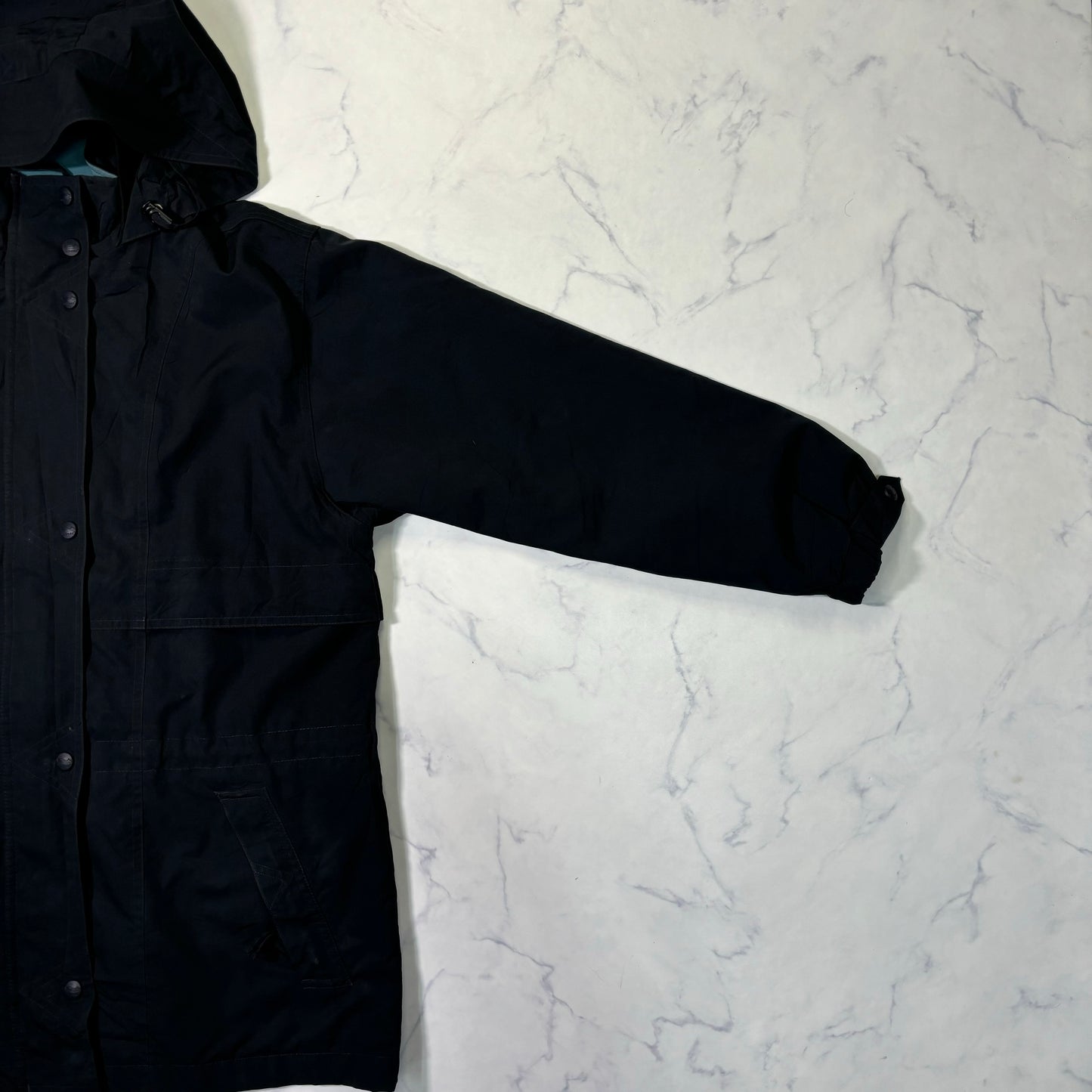 L.L.Bean Hooded Long Parka Jacket Black Women's M 90s