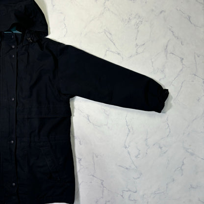 L.L.Bean Hooded Long Parka Jacket Black Women's M 90s
