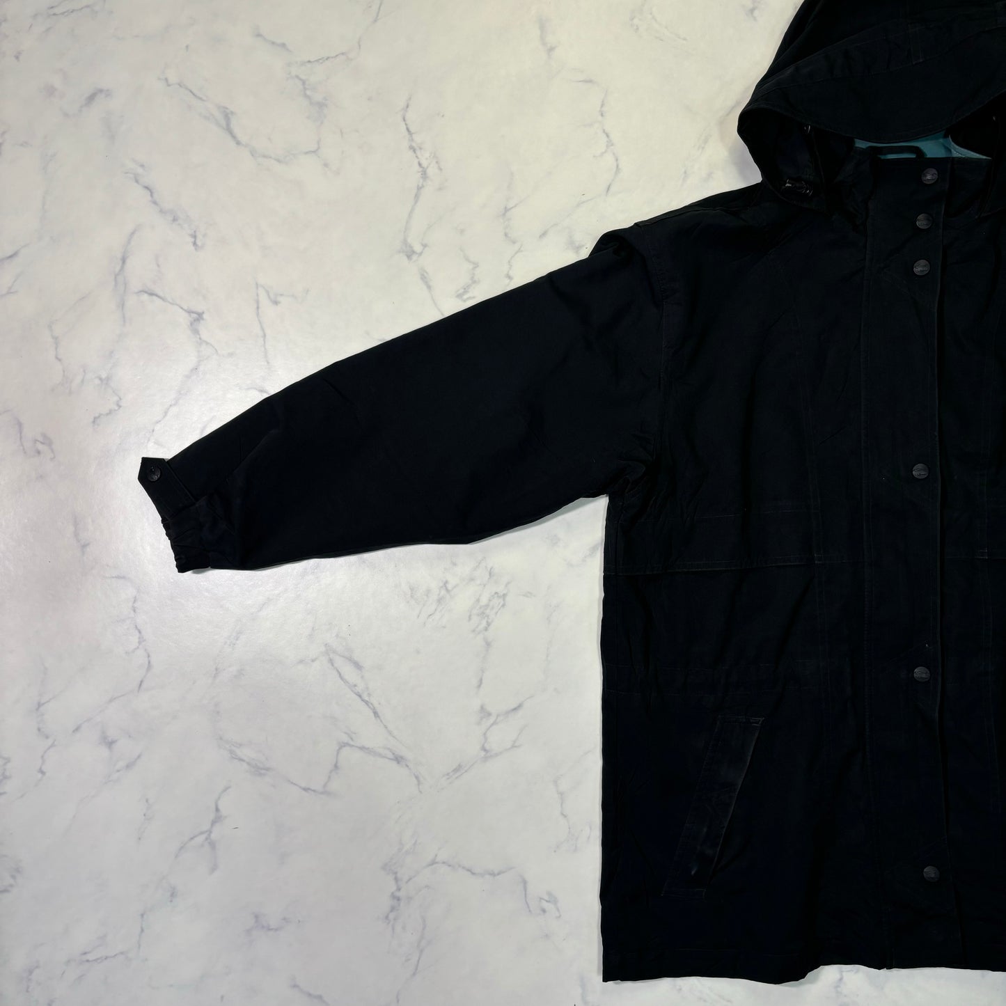 L.L.Bean Hooded Long Parka Jacket Black Women's M 90s