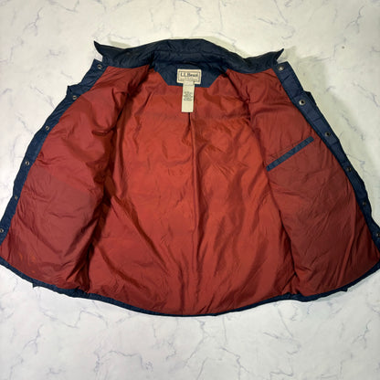 L.L.Bean Down Shirt Jacket Navy L