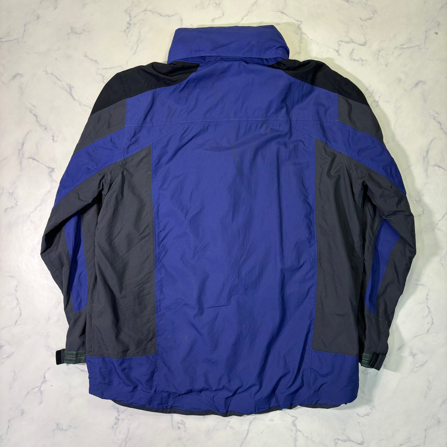 L.L.Bean Colorblock Mountain Jacket Blue Gray L 90s