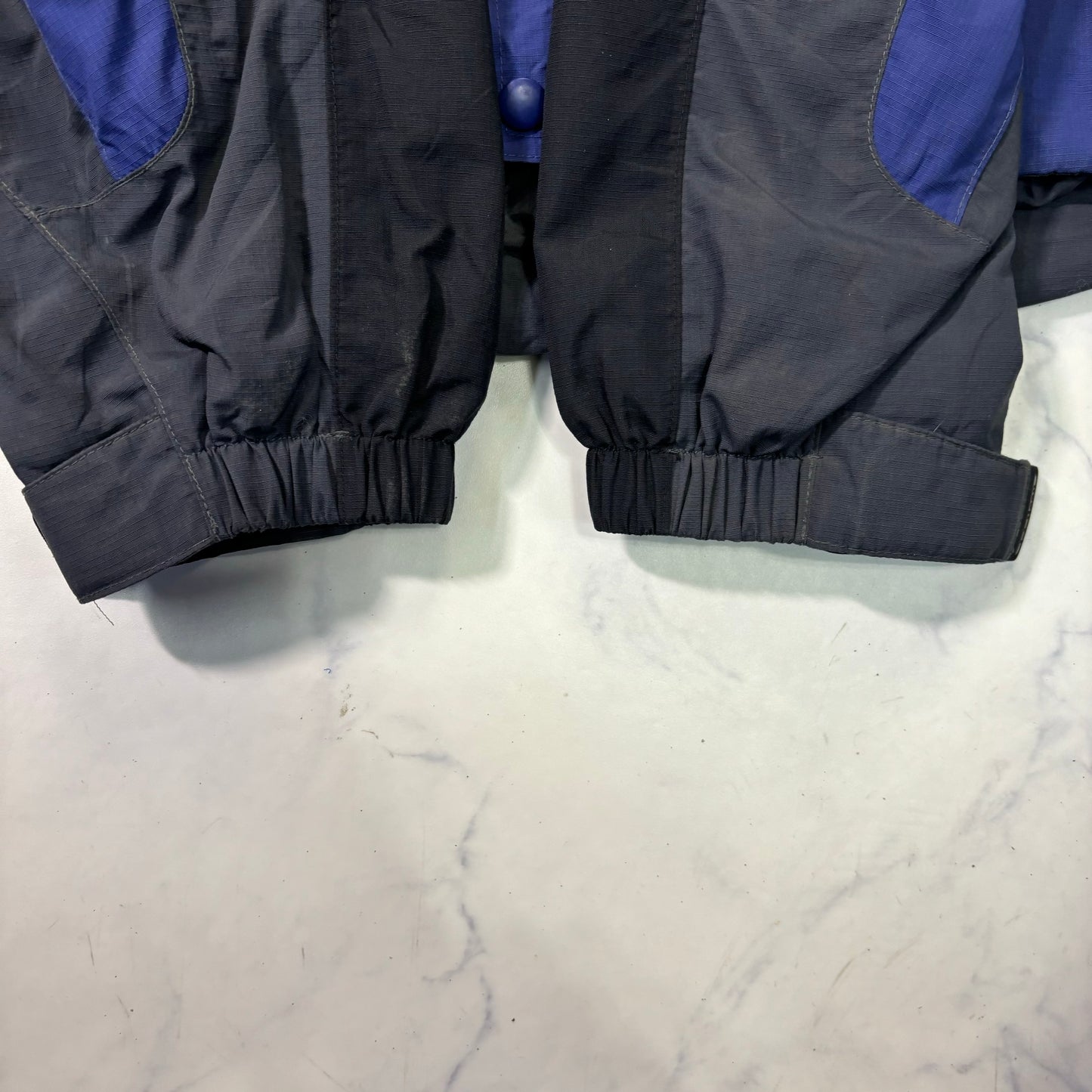 L.L.Bean Colorblock Mountain Jacket Blue Gray L 90s