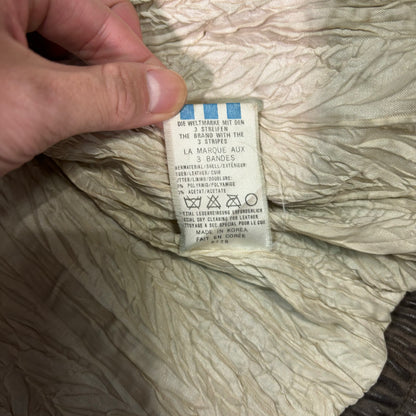 adidas Lake Placid 1932 Olympics Leather Bomber Jacket 90s vintage