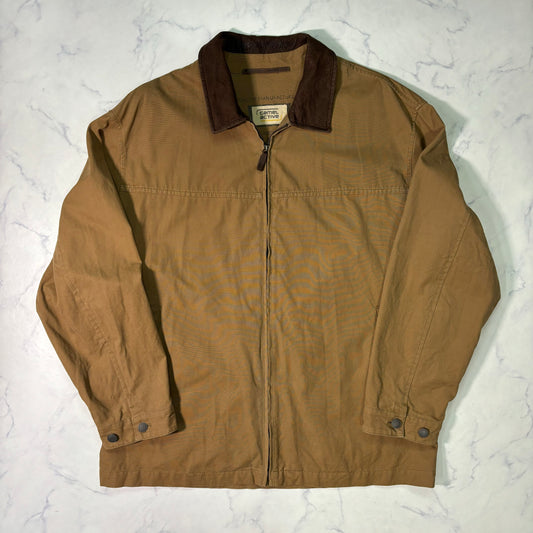 Camel Active Leather Collar Jacket Beige Duck　