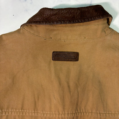 Camel Active Leather Collar Jacket Beige Duck　