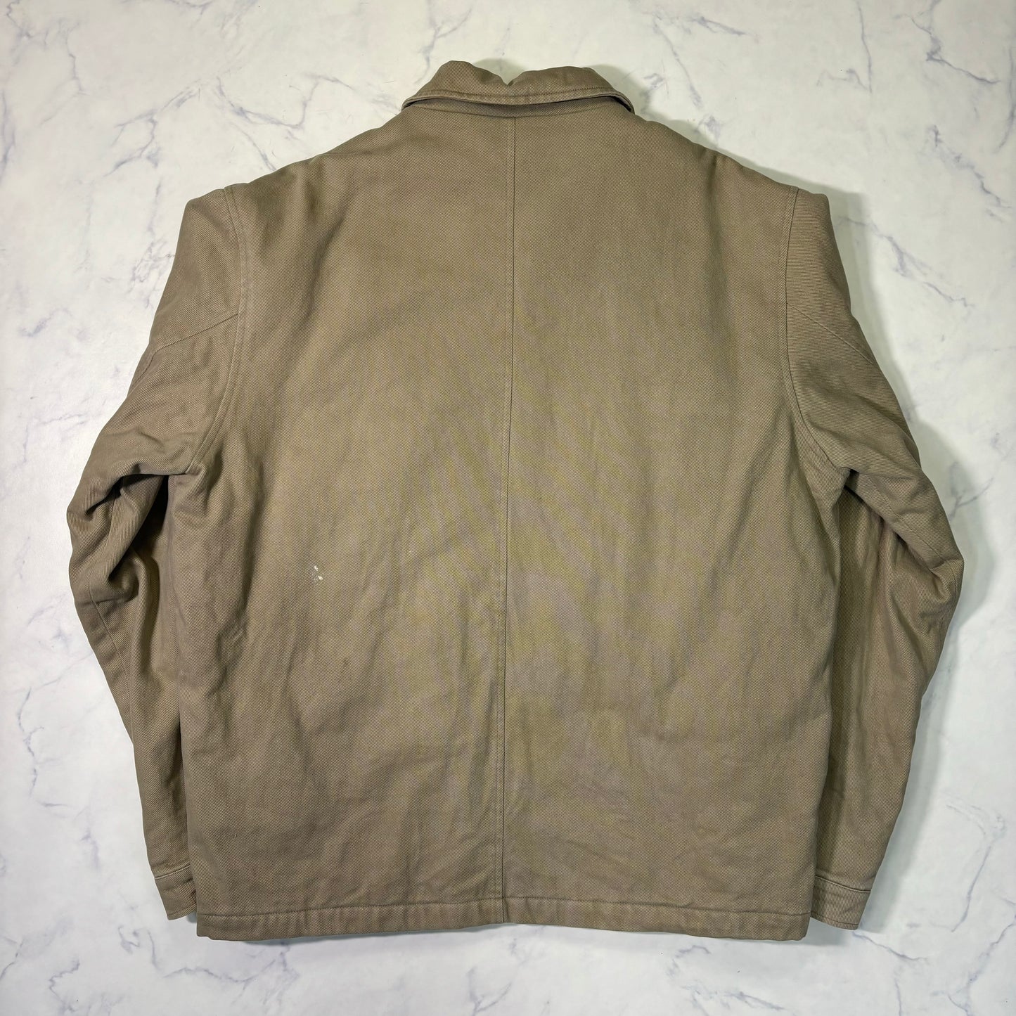 Beige Swing Top Jacket Red Lining Zip Up
