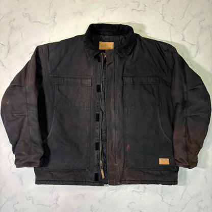 Schmidt Duck Distressed Work Jacket Faded Black 2XL