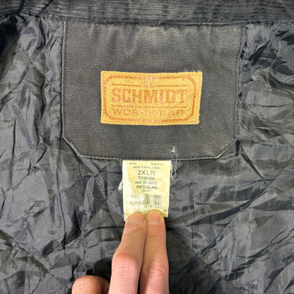 Schmidt Duck Distressed Work Jacket Faded Black 2XL