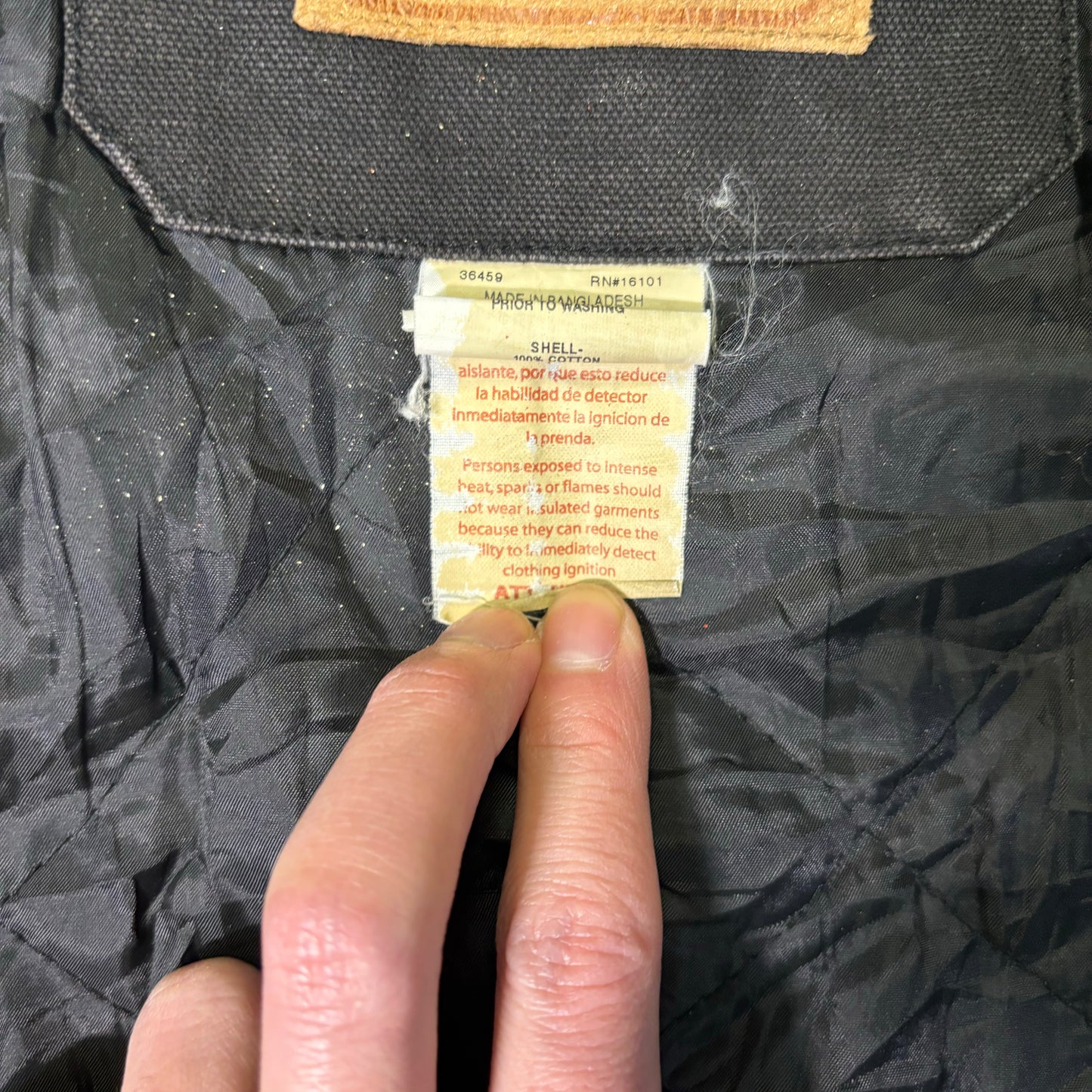 Schmidt Duck Distressed Work Jacket Faded Black 2XL
