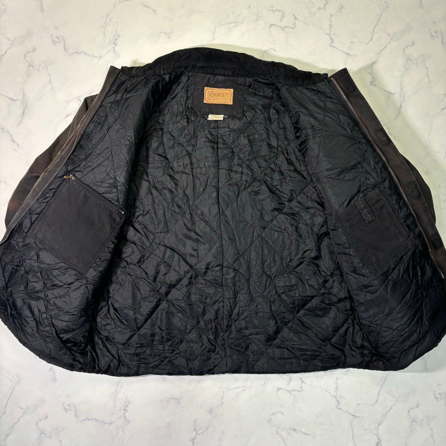 Schmidt Duck Distressed Work Jacket Faded Black 2XL