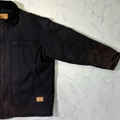 Schmidt Duck Distressed Work Jacket Faded Black 2XL