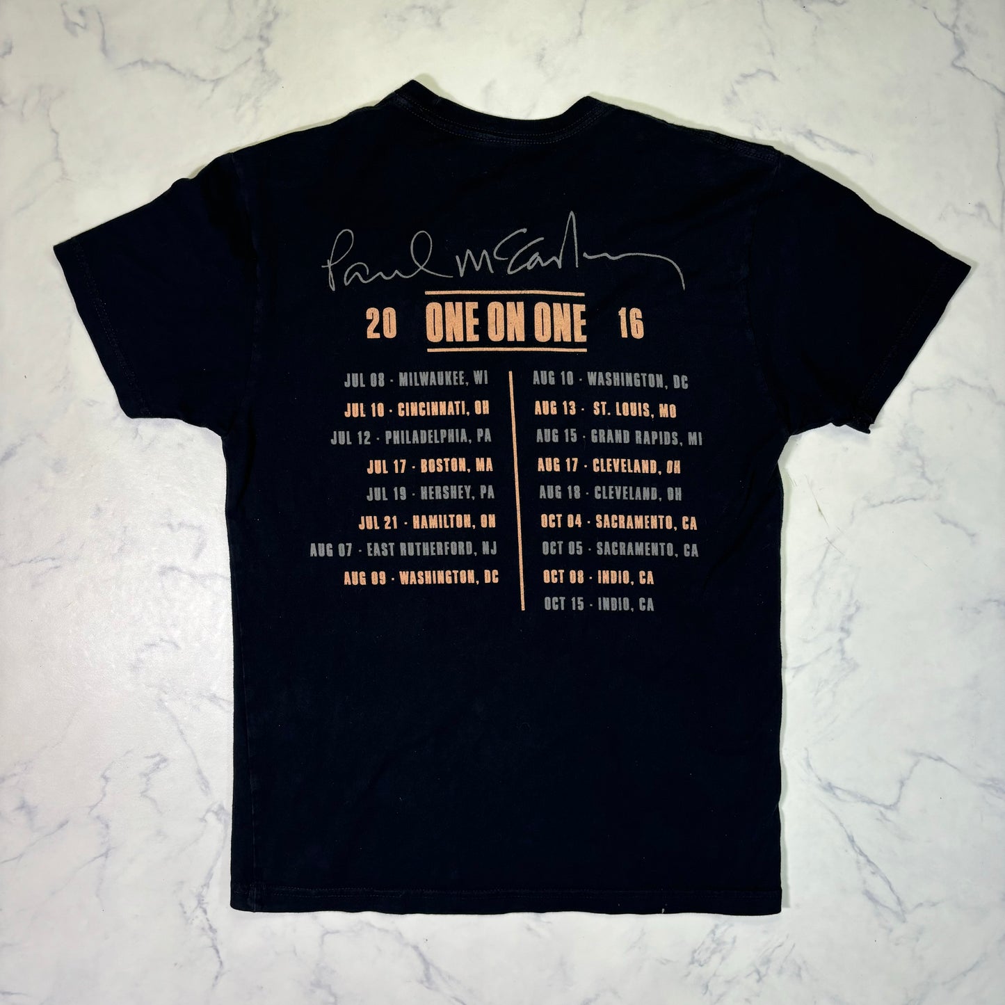 Paul McCartney One On One Black Band T-Shirt