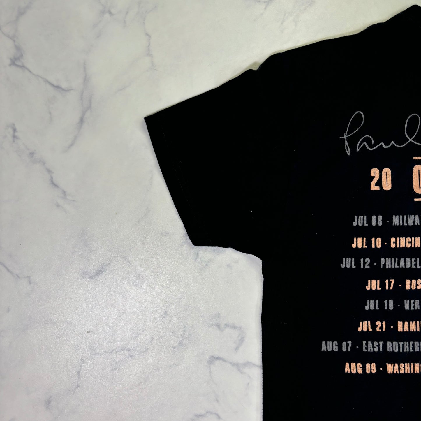 Paul McCartney One On One Black Band T-Shirt