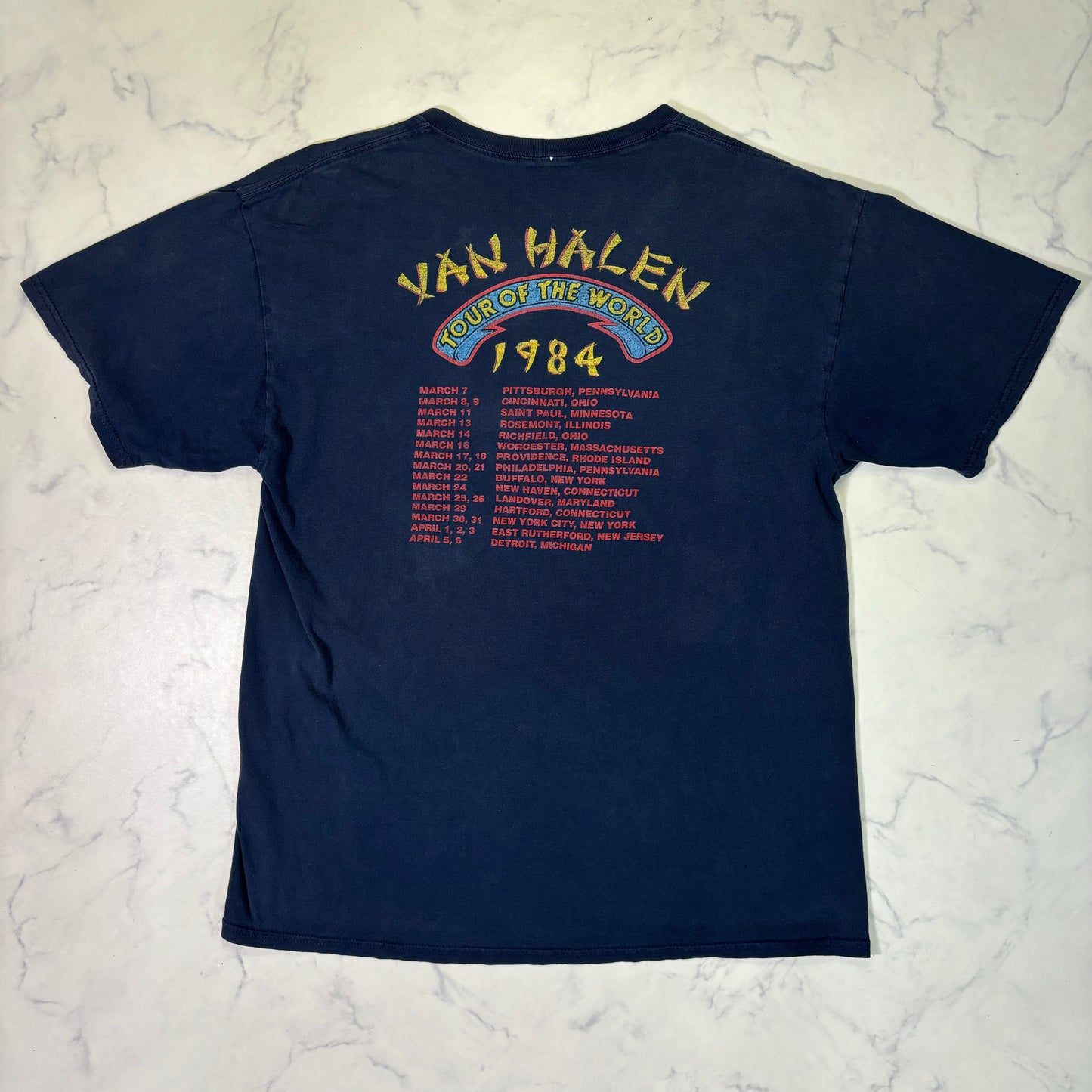 Van Helen 1984 Blue Band T-Shirt