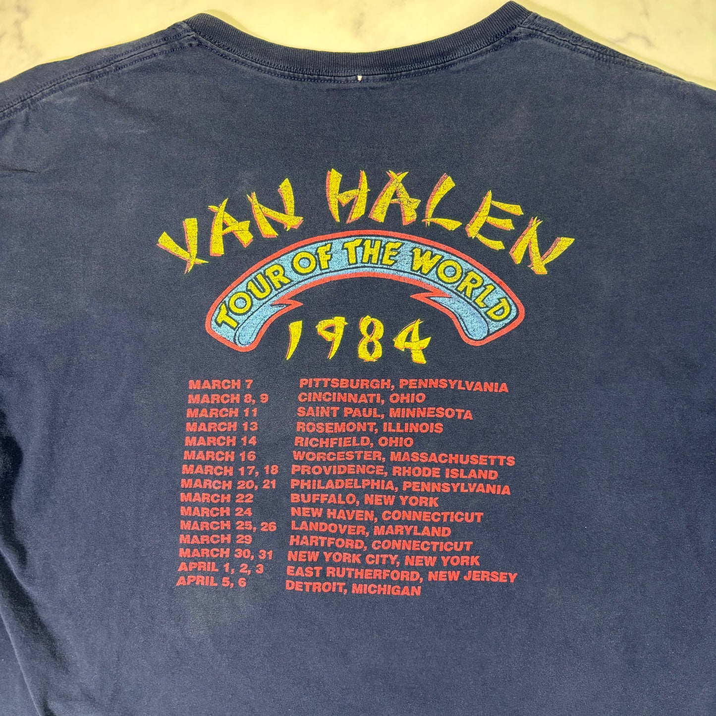Van Helen 1984 Blue Band T-Shirt