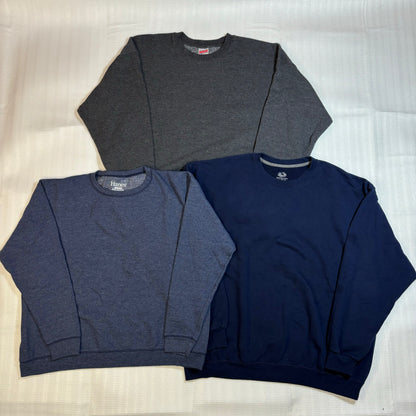 古着卸 アソート販売 Hanes FLUIT GILDAN 他スウェット 無地 10枚 S~2XL