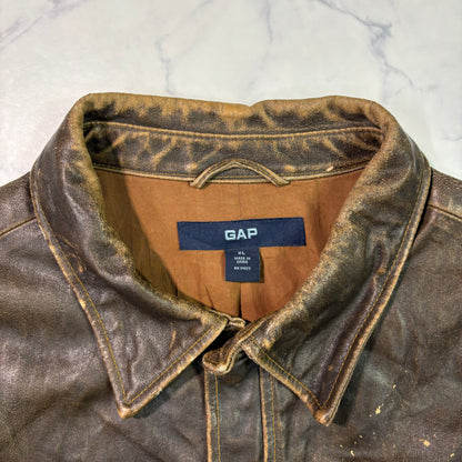 OLD GAP lether jacket 00s