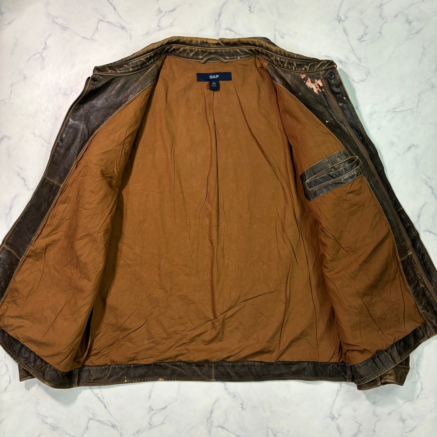 OLD GAP lether jacket 00s