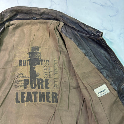 A-2 leather flight jacket 90s usa