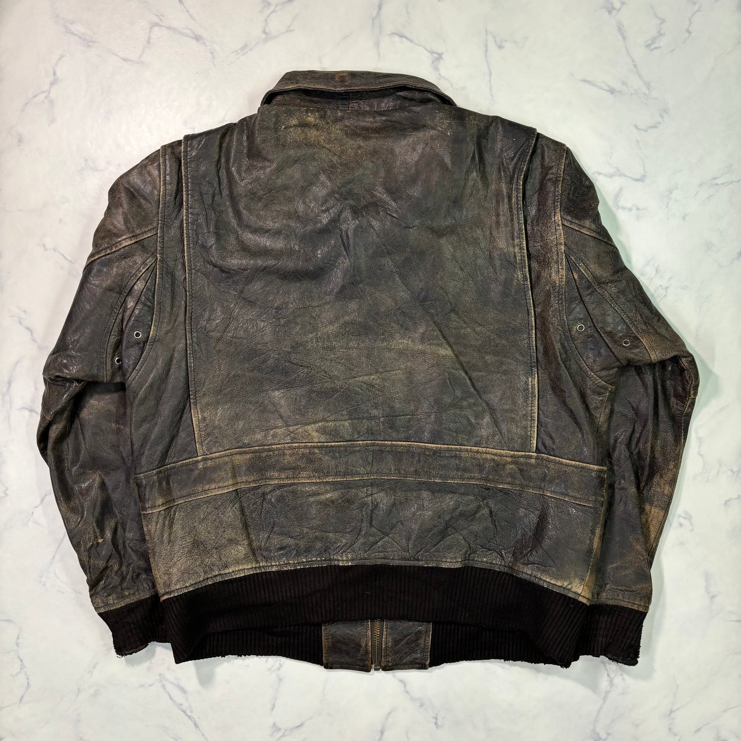 A-2 leather flight jacket 90s usa