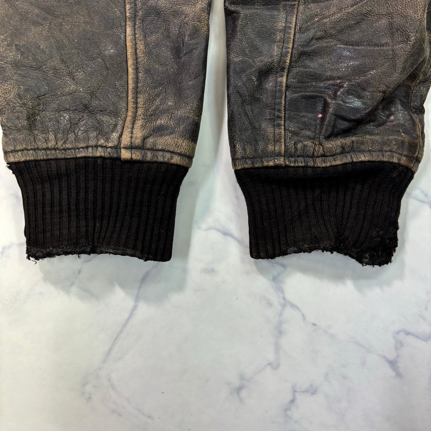 A-2 leather flight jacket 90s usa