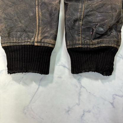 A-2 leather flight jacket 90s usa