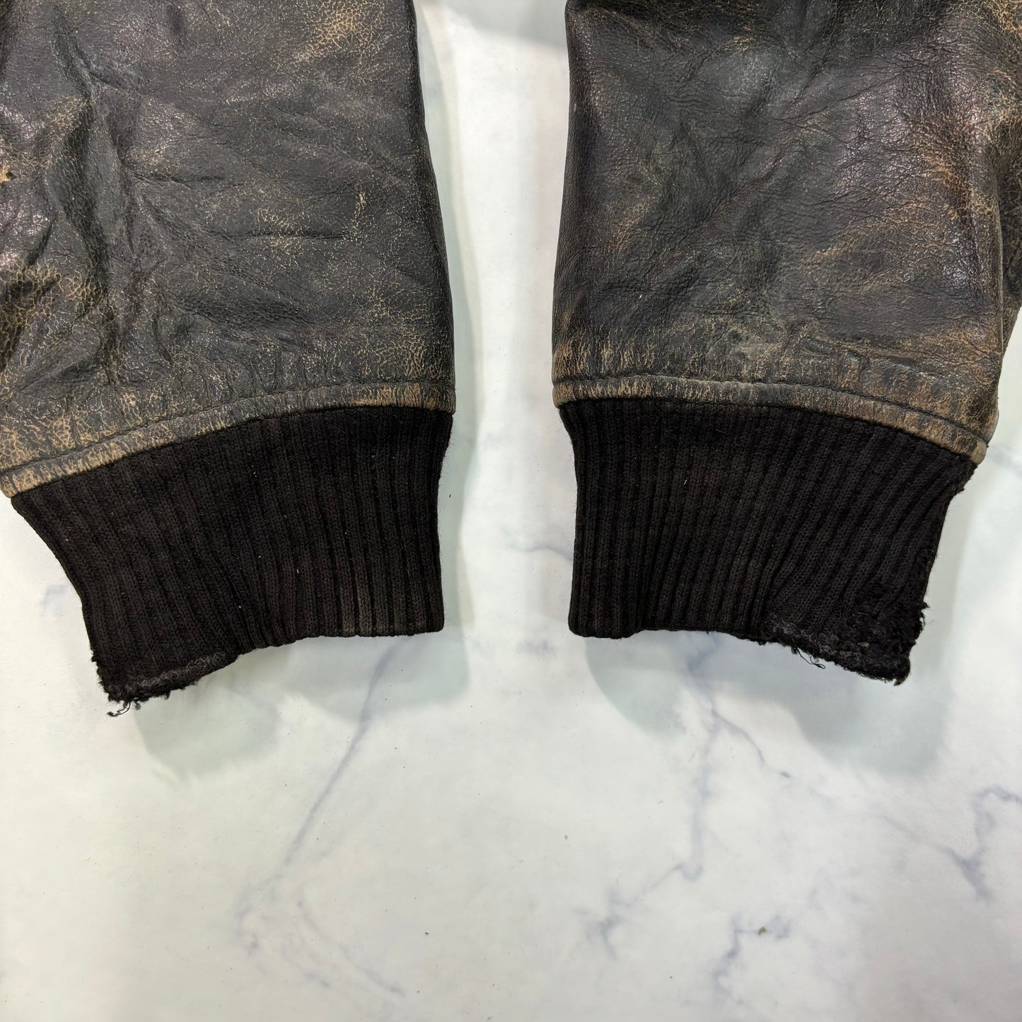 A-2 leather flight jacket 90s usa