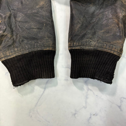 A-2 leather flight jacket 90s usa