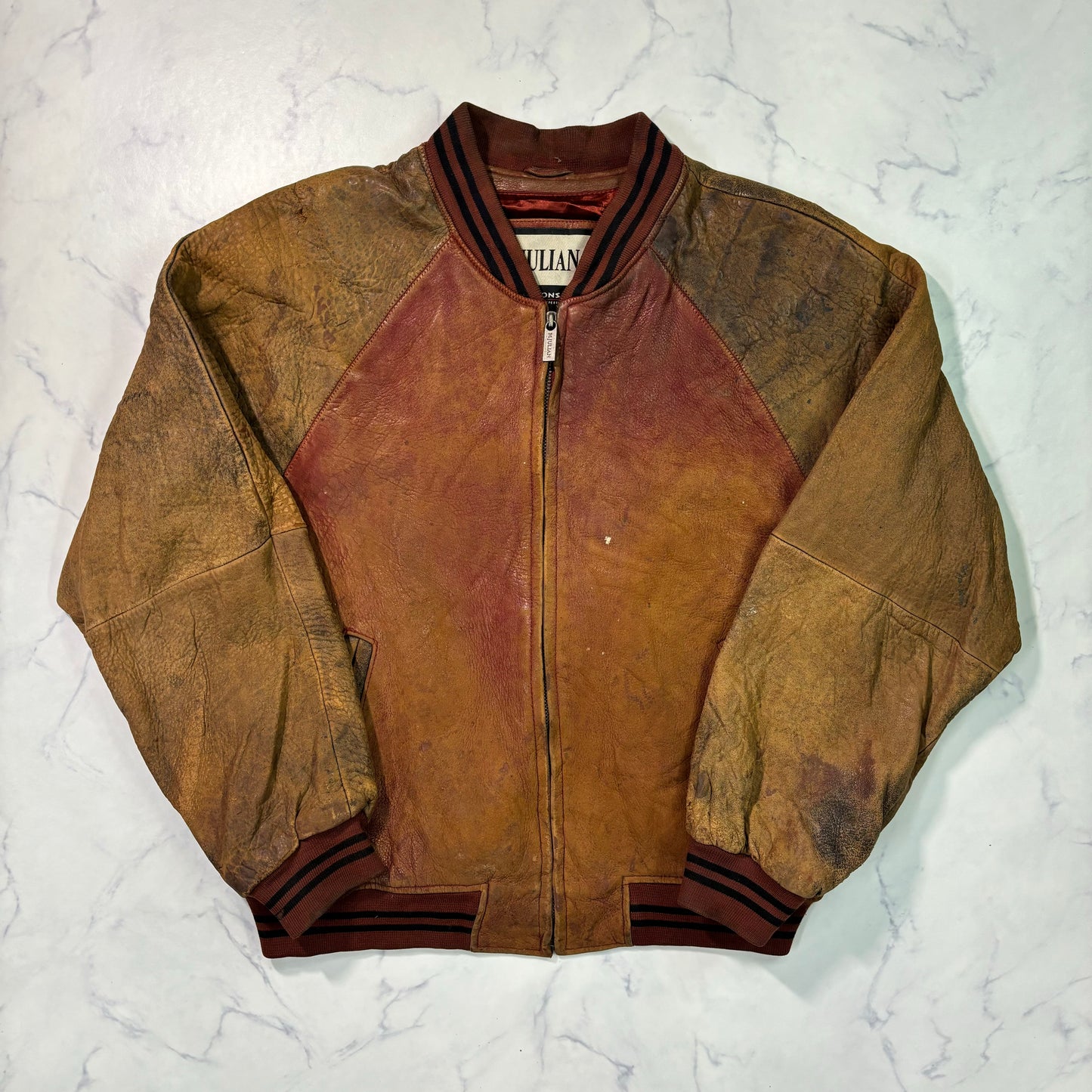 wilsons m.julian leather studium jacket 80s