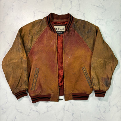 wilsons m.julian leather studium jacket 80s