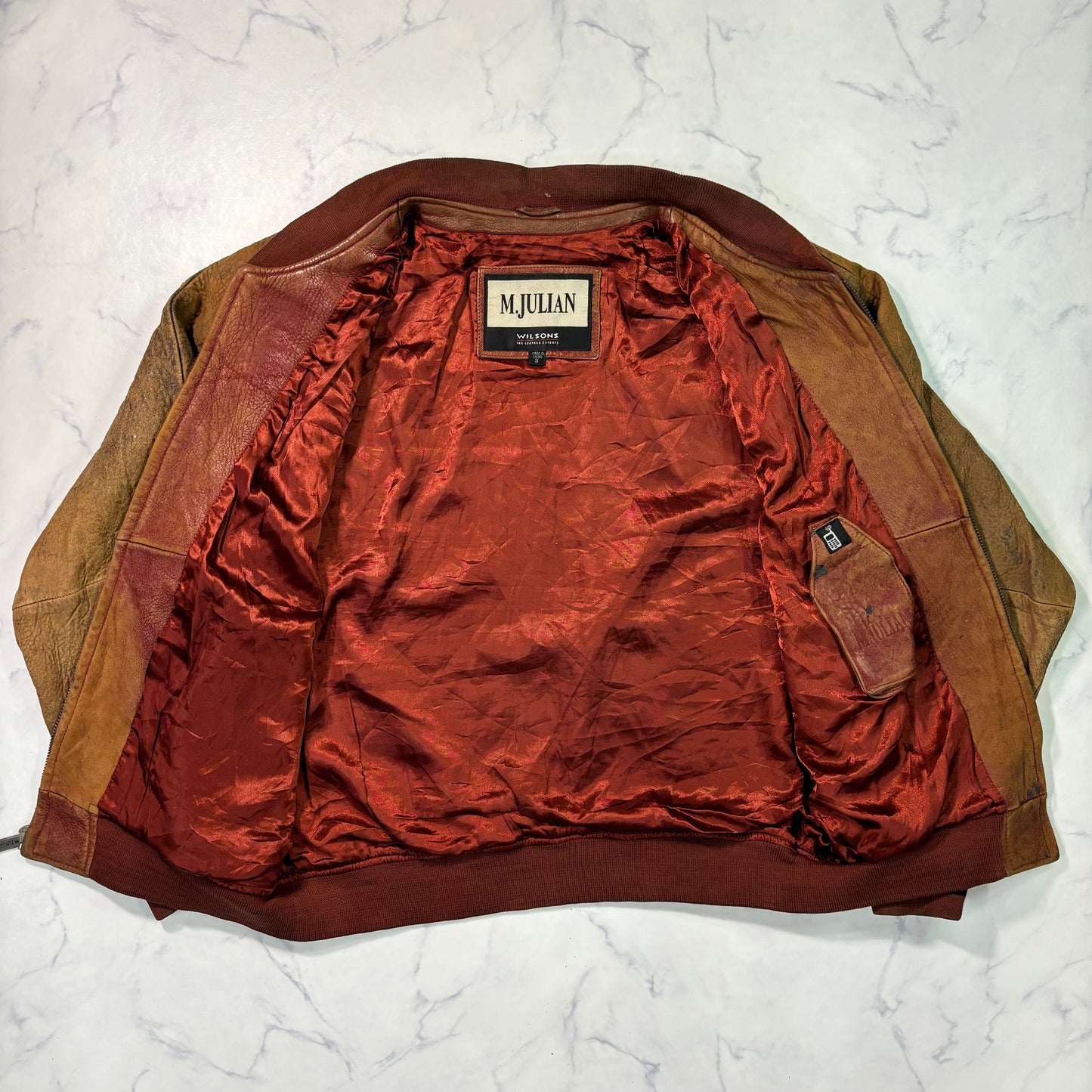 wilsons m.julian leather studium jacket 80s