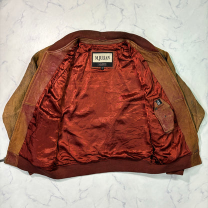 wilsons m.julian leather studium jacket 80s