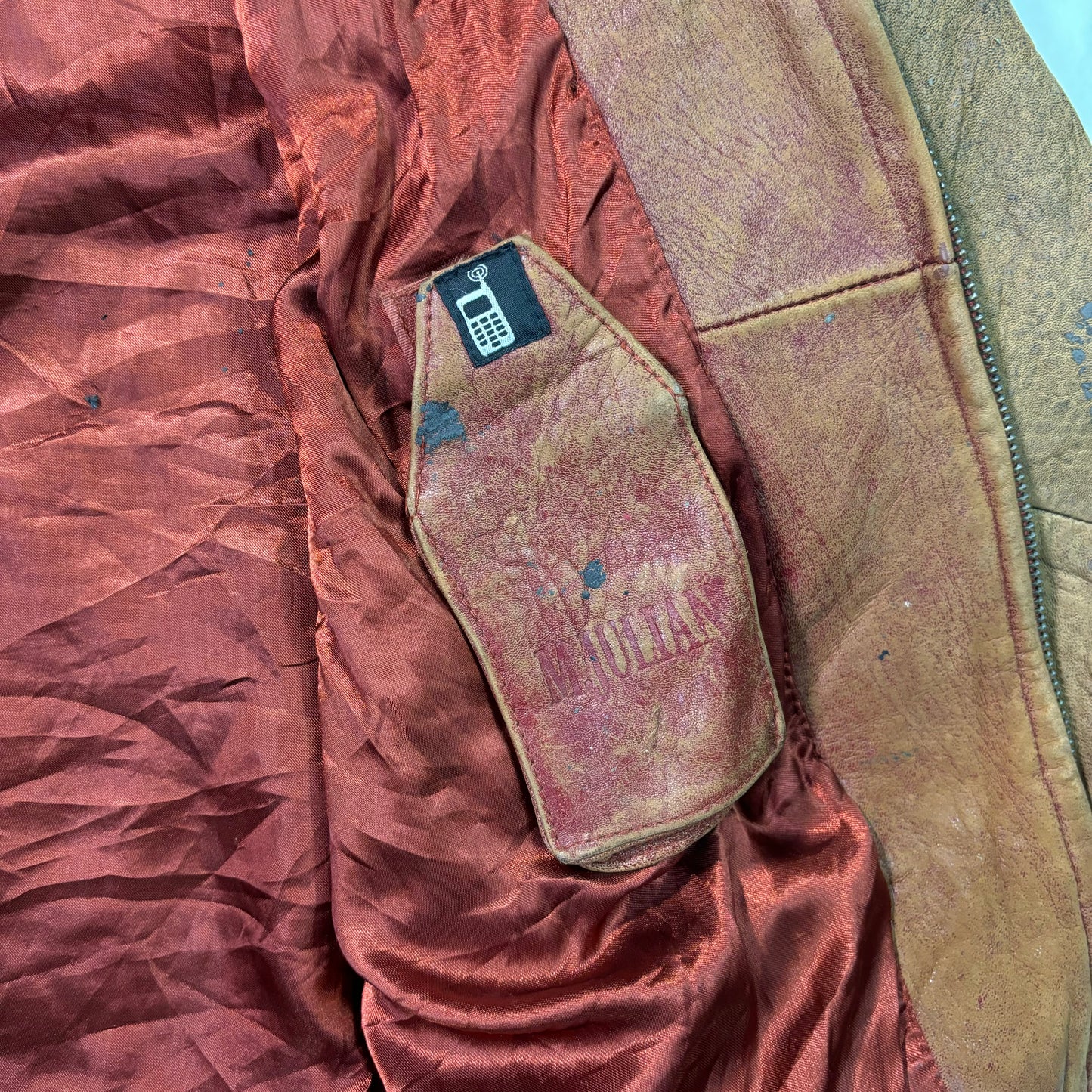 wilsons m.julian leather studium jacket 80s