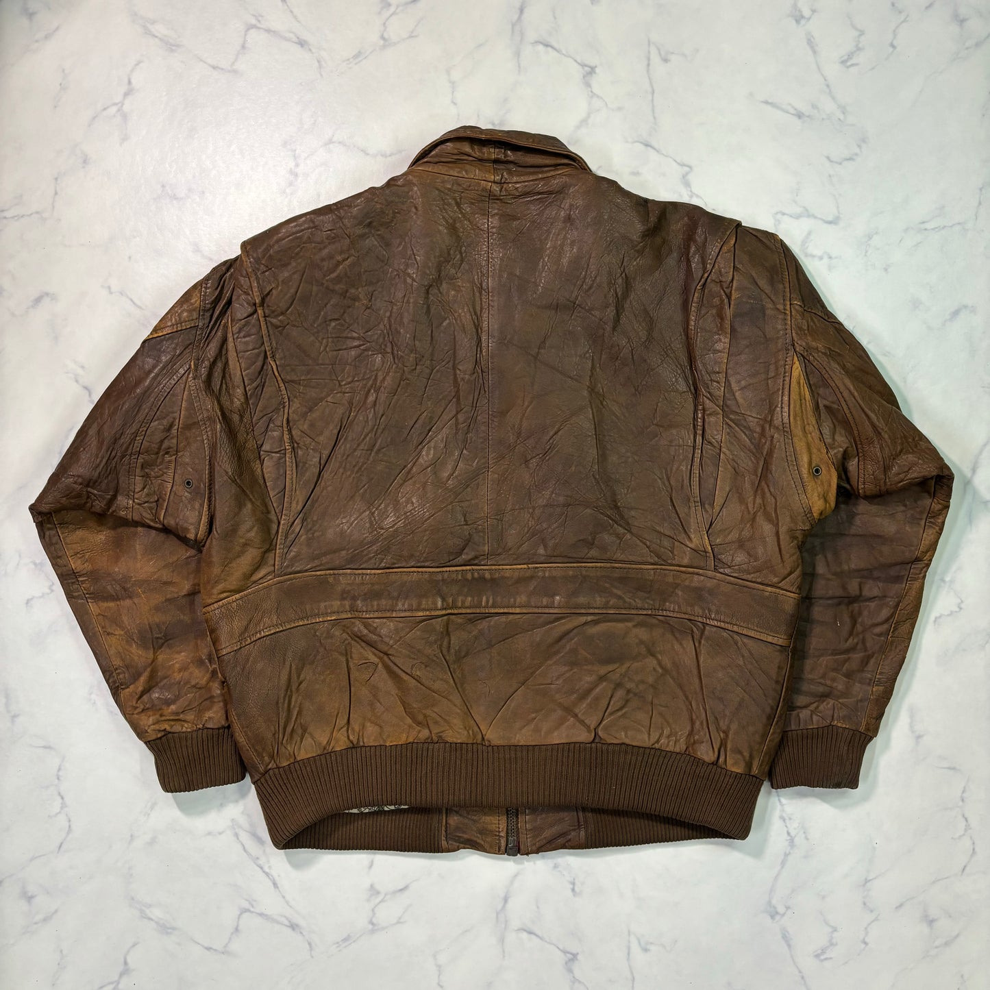 A-2 flight leather jacket brown 90s usa
